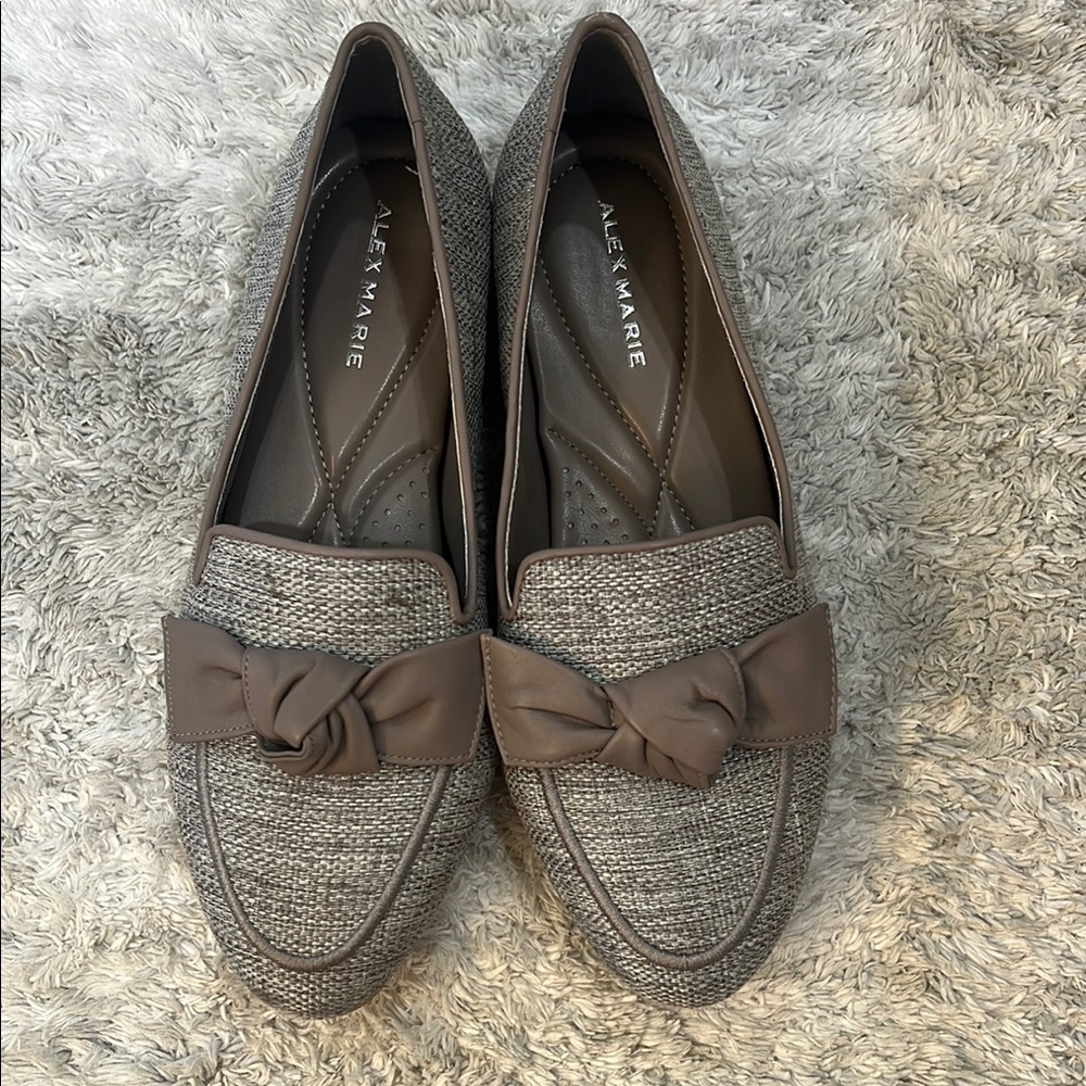Alex Marie Gray Flats Slip-On Loafers